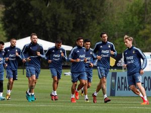 Melihat Latihan Timnas Argentina Jelang Laga Krusial Lawan Peru