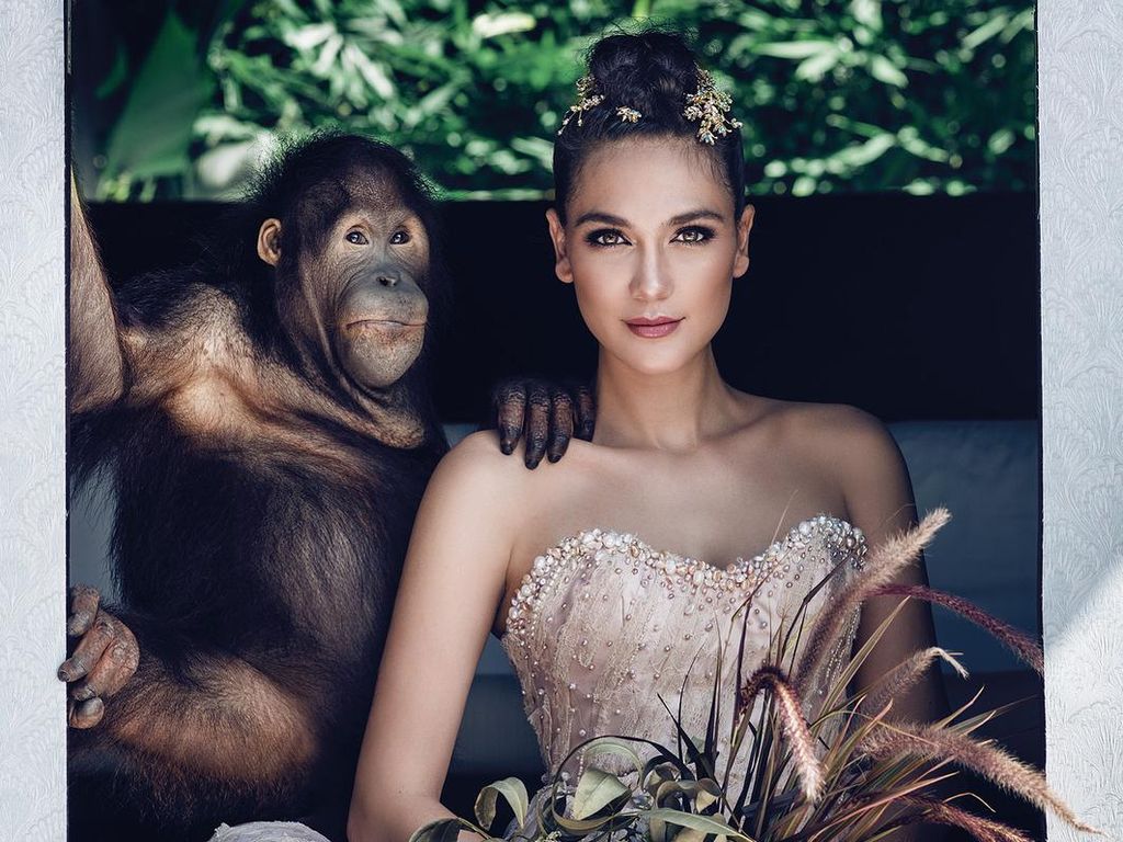 Lakukan Sesi Pemotretan dengan Orangutan, Luna Maya Dikecam Lakukan Sesi Pemotretan dengan Orangutan, Luna Maya Dikecam