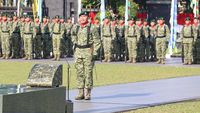 Markas Kostrad Peringati HUT Ke-72 TNI