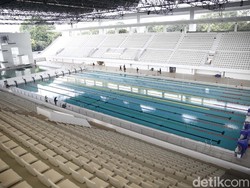 Stadion Akuatik GBK: Atap Ilusi Gelombang Air, Tak Masalah Perlombaan Malam