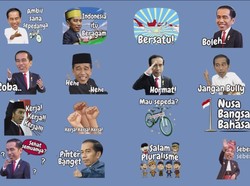 Presiden Jokowi Jadi Stiker Lucu di Line