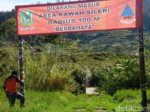 Warga dan Wisatawan Dilarang Dekati Kawah Sileri