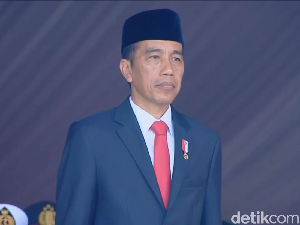 Jokowi Jadi Inspektur Upacara HUT TNI Ke-73 di Cilangkap