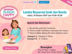 Si Kecil Sudah Daftar Lomba Mewarnai Berhadiah Jutaan Rupiah, Bun? Si Kecil Sudah Daftar Lomba Mewarnai Berhadiah Jutaan Rupiah, Bun?