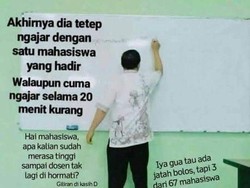 Viral Dosen Mengajar Kelas Kosong, Ini Fakta di Baliknya