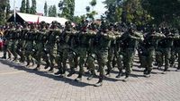Peringatan HUT ke-72 TNI di Markas Divif 2 Kostrad