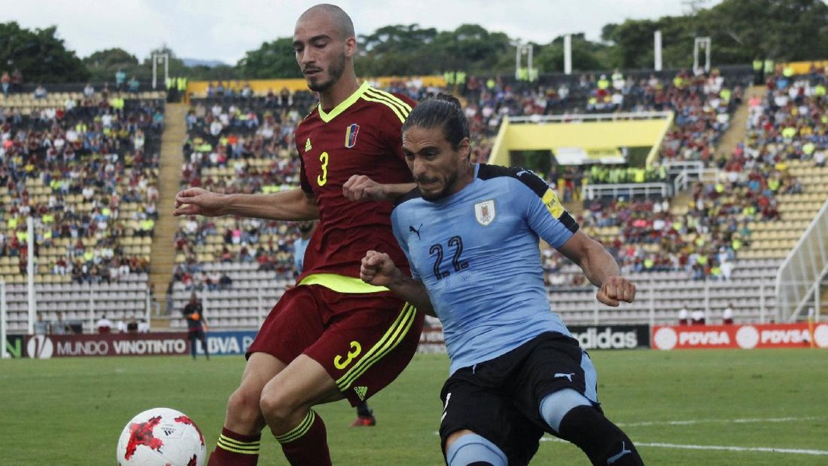Uruguay hanya bermain imbang 0-0 dengan Venezuela di lanjutan Kualifikasi Piala Dunia 2018 (Foto: Carlos Eduardo Ramirez/Reuters)
