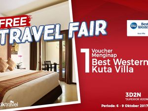 Free Travel Fair: Tidur Gratis di Best Western Kuta Villa