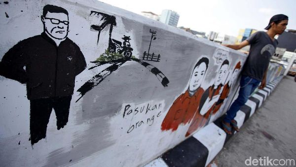 Ketika Pasukan Oranye Curhat Lewat Lukisan