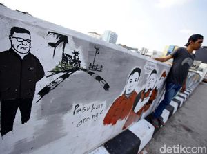 Ketika Pasukan Oranye Curhat Lewat Lukisan