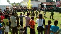 Satgas Yonif PR 432 Kostrad Ramaikan Festival Croosborder Jayapura 2017