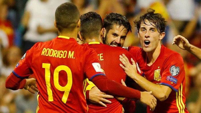 Gol Isco ke Gawang Albania: Libatkan 10 Pemain, Lewat 18 Sentuhan