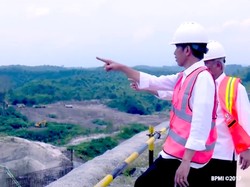Kagumnya Jokowi Lihat Proyek Bendungan Ke-3 Terbesar RI