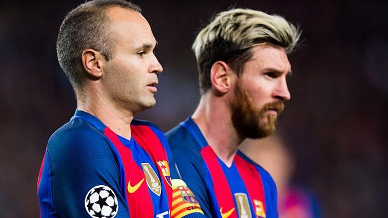 Sudah Teken Kontrak Baru Iniesta  Berharap Messi  Segera 