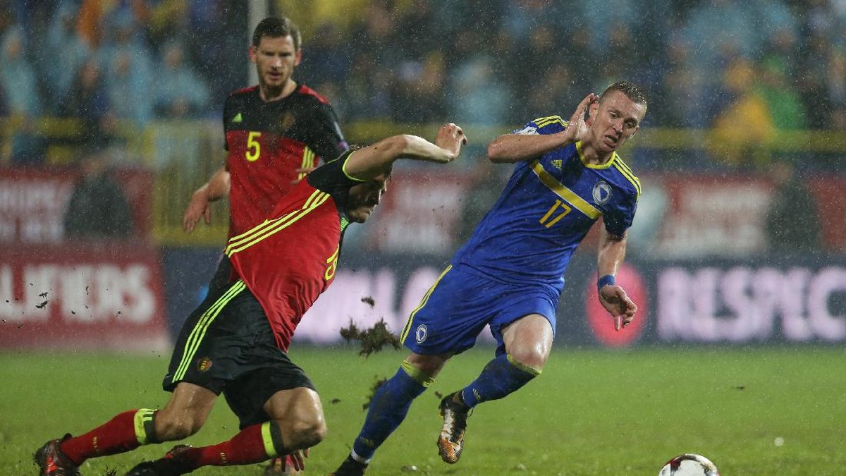 Belgia kalahkan Bosnia 4-3 (Dado Ruvic/Reuters)