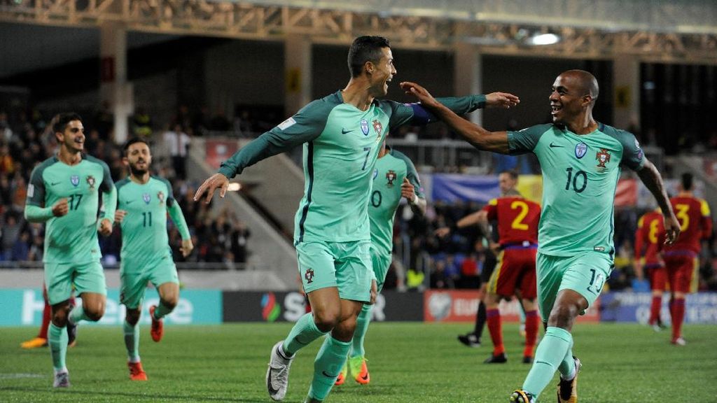 Ronaldo Main, Bikin Gol, dan Portugal Menang