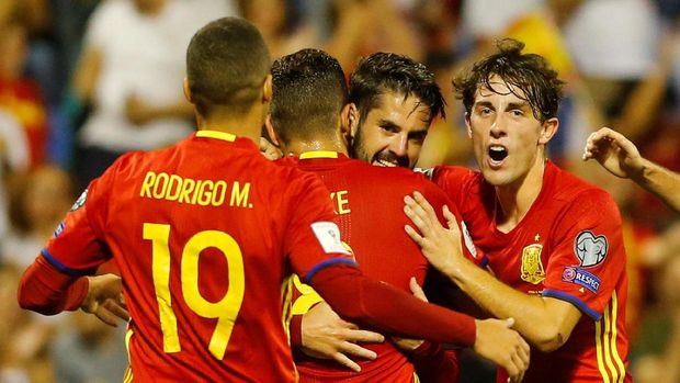 Timnas Spanyol berada satu grup dengan Portugal di Piala Dunia 2018.