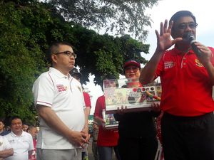 Dor! Djarot Lepas Tembakan Buka Lomba Lari Lewati Situs Bersejarah