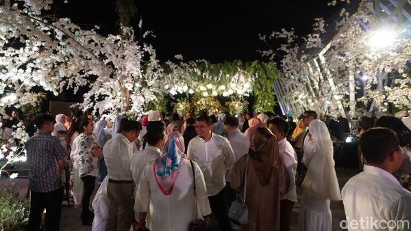 Begini Suasana Resepsi Pernikahan Laudya Cynthia Bella di Bandung
