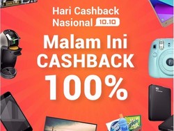 Siap-siap, Tengah Malam Ini, Belanja Online Bisa Dapat Cashback 100%