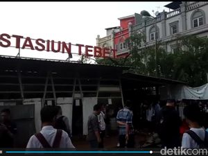 Hujan Deras, Air Sempat Masuk ke Underpass Stasiun Tebet