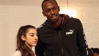 Dia sempat juga bertemu dengan Usain Bolt. (Instagram @lisafreestyle)