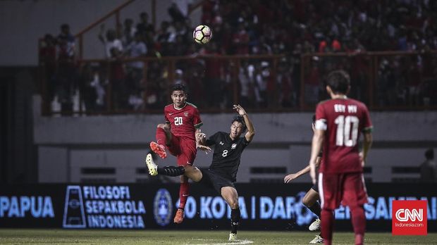 Timnas Indonesia U-19 kebobolan di babak kedua melalui serangan balik.