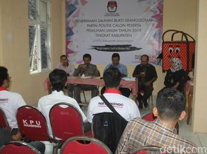 KPU Banjarnegara Kembalikan Berkas Partai Perindo