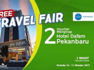 #FreeTravelFair : Voucher Bermalam di Hotel Dafam Pekanbaru Riau