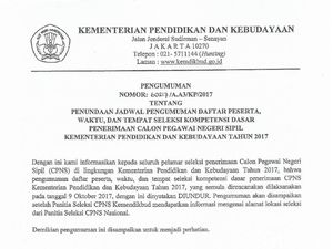 Jadi Instansi Terfavorit, Kemdikbud Undur Pengumuman Seleksi CPNS