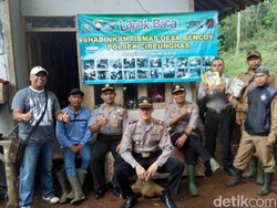 Polisi Sukabumi Kunjungi Karya Sosial Brigadir Dikri