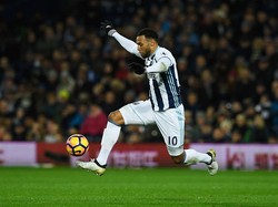 Matt Phillips mencatatkan laju 35,2 km per jam pada musim 2016/2017 untuk West Bromwich Albion. (Foto: Stu Forster/Getty Images)
