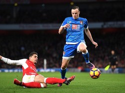 Brad Smith mencatatkan laju 35,19 km per jam pada musim 2016/2017 untuk Bournemouth. (Foto: Shaun Botterill/Getty Images)