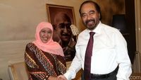 Khofifah Temui Surya Paloh Bahas Pilgub Jatim