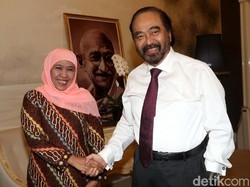 Surya Paloh: Khofifah Masih Malu-malu Kucing, tapi Tegas Siap Nyagub