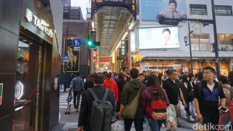 Wisata belanja di Shinsaibashi-suji, Osaka Jepang (Wahyu/detikTravel)