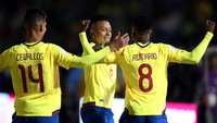 Argentina tertinggal lebih dulu di menit pertama lewat gol Romario Ibarra. (Foto: Henry Romero/Reuters)