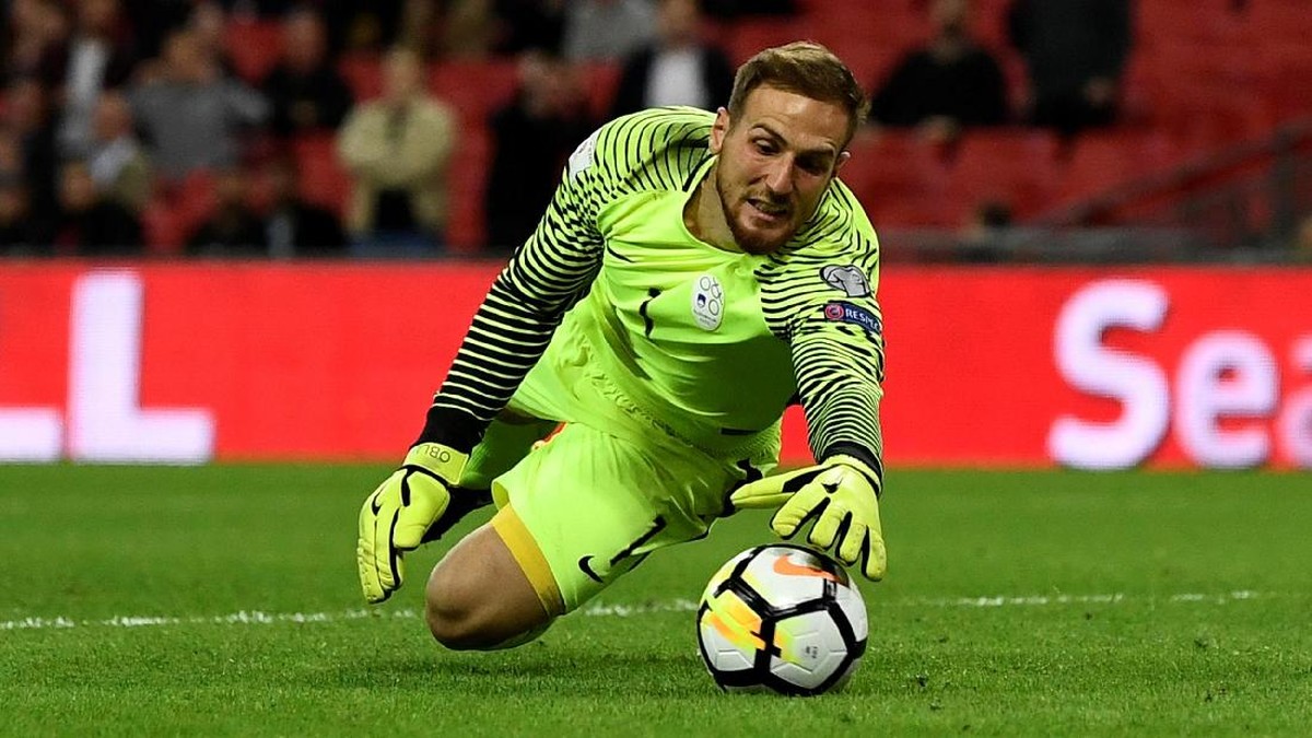 Kiper Atletico Madrid, Jan Oblak. (Foto: Dylan Martinez/Reuters)