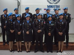 13 Anggota Polri di Minustah dapat Penghargaan UN Medal