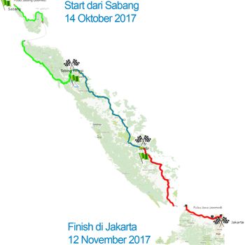 Kampanyekan Hidup Sehat, 30 Orang Akan Gowes 3.000 Km Sabang-Jakarta