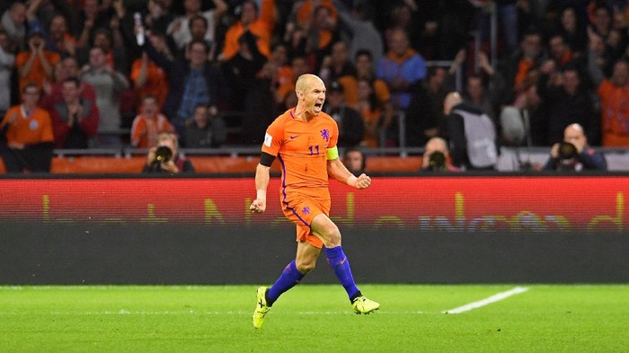 Karier Robben di Timnas Belanda dalam Angka