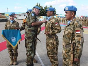 Penganugerahan UN Medal Kepada Prajurit Kontingen Garuda UNIFIL 2017