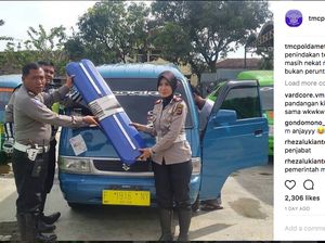 Polisi Razia dan Copot Strobo di Angkot dan Motor