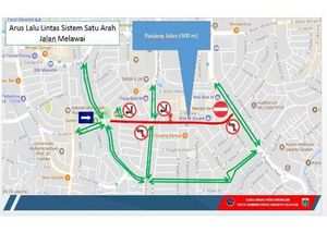 Persiapan Asian Games 2018, Jl Melawai Jaksel Diuji Coba Satu Arah
