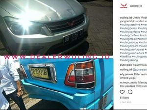 Tak Penyok Saat Sundul Angkot, Mobil Wuling Confero Kuat?