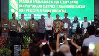 Jokowi Hadiri Program Peremajaan Kebun Kelapa Sawit
