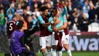 West Ham Utd meraih enam poin dari tiga laga kandangnya sejauh ini. Secara keseluruhan punya tujuh poin di Premier League 2017/2018. (Foto: Dan Mullan/Getty Images)