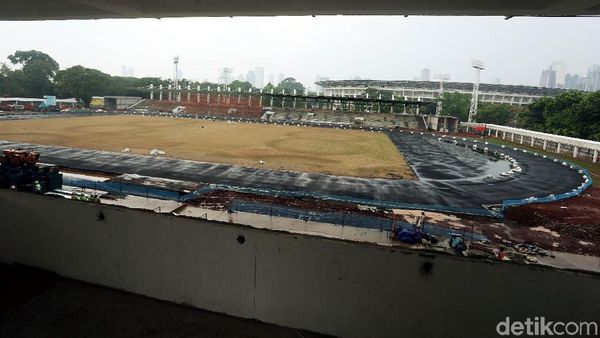 Melihat Kondisi Terkini Renovasi Stadion Madya Senayan