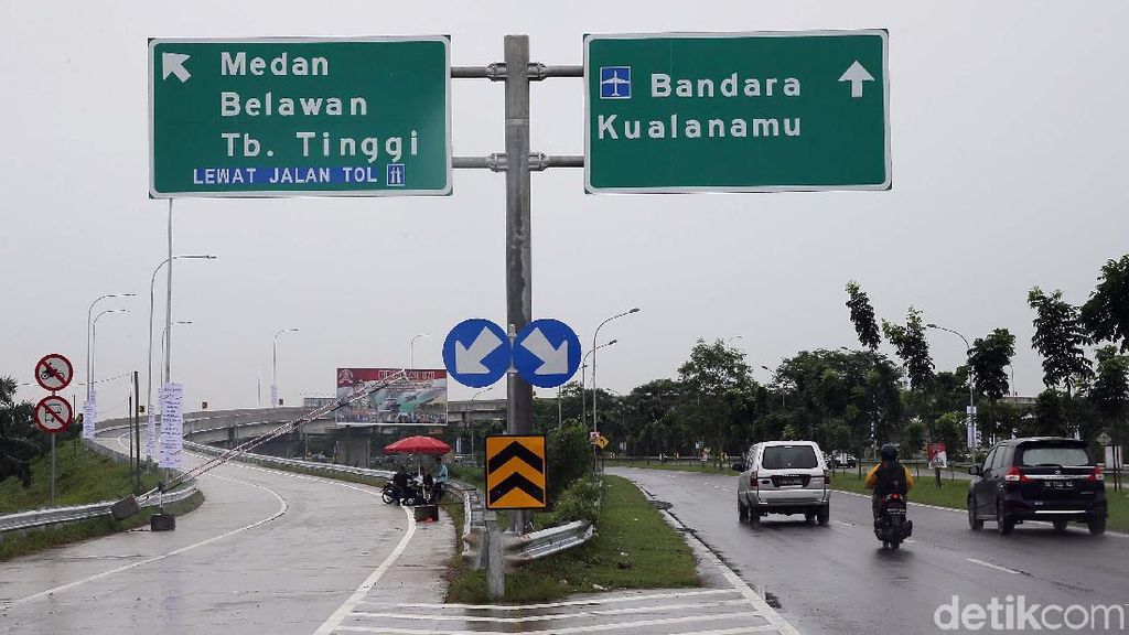 Foto: Menjajal Tol Kualanamu-Sei Rampah yang Akan Diresmikan Jokowi