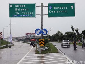 Foto: Menjajal Tol Kualanamu-Sei Rampah yang Akan Diresmikan Jokowi